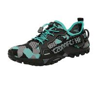Zapatos para caminar para hombre, impermeables, de talle bajo, antideslizantes, ligeros, para senderismo, camping, escalada, zapatos cómodos y duraderos para correr para senderismo, azul celeste, 38 2