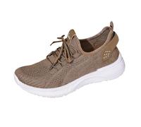 Zapatos para caminar para mujer, transpirables, suela suave, ortopédica, informales, antideslizantes, ortopédicos, con soporte de arco, zapatos ortopédicos para correr, Brown, 38 EU