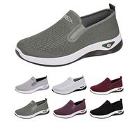 Zapatos para caminar para mujer, zapatos ortopédicos ligeros de verano, zapatos ortopédicos, transpirables, malla descalza, enfermera, espuma viscoelástica, cojín de aire, zapatillas de deporte para