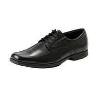 Zapatos para diabéticos para hombre, talla 47, transpirables, cómodos, zapatos de negocios para el trabajo, ocio, zapatos de cuero de color sólido para hombre, zapatos de otoño, Negro , 47 EU