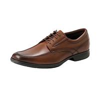 Zapatos para diabéticos para hombre, talla 47, transpirables, cómodos, zapatos de negocios para el trabajo, ocio, zapatos de cuero de color sólido para hombre, zapatos de otoño, marrón, 43 EU
