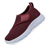 Zapatos para diabéticos para hombre y mujer, zapatos ortopédicos para caminar, zapatos de vendaje ajustables, antideslizantes, zapatillas para personas mayores, anchos, transpirables, zapatos de