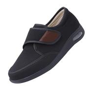 Zapatos para diabéticos para Hombre,Zapatos ortopédicos Deportivos para Caminar Zapatillas ortopédicas para Mujer Zapatillas Fascitis.Black,45
