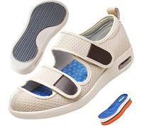 Zapatos para diabéticos para Hombres, Zapatillas sin Cordones Antideslizantes con cojín de Aire Zapatos para Caminar para pies diabéticos Zapatos Ligeros para Caminar