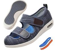 Zapatos para diabéticos para Hombres, Zapatillas sin Cordones Antideslizantes con cojín de Aire Zapatos para Caminar para pies diabéticos Zapatos Ligeros para Caminar