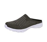 Zapatos para diabéticos sin espalda para mujer | Zapatos antideslizantes para caminar con puntera extra ancha | Mules de apoyo ortopédico para pies hinchados | Zuecos suaves y transpirables |