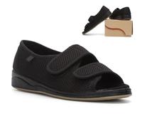 Zapatos para Diabéticos Verano Ajustable Punta Abierta Ortopédico Calzado Zapatillas Planas Ligeras para Transpirables Zapato Postoperatorio para Pies Hinchados