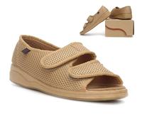 Zapatos para Diabéticos Verano Ajustable Punta Abierta Ortopédico Calzado Zapatillas Planas Ligeras para Transpirables Zapato Postoperatorio para Pies Hinchados