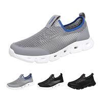 Zapatos para hombre, par de zapatos de malla hueca para caminar, ligeros, transpirables, zapatillas de tenis para correr, gimnasio, zapatillas deportivas, para el tiempo libre, para correr en la calle