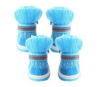 Zapatos para Mascotas, Botas para Perros al Aire Libre, Desgaste de la Pata Antideslizante, diseño Transpirable, Ajuste Ajustable, 6.5x6cm, para Caminatas de Verano, Campamento, Playa Caminando