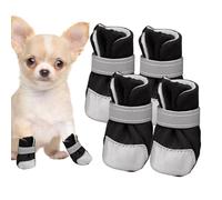 Zapatos para mascotas para perros pequeños, zapatos para perros pequeños, 4 piezas de protección para patas para los días de invierno , botas de perro antideslizantes y protección de patas,