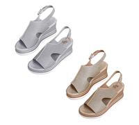 Zapatos para mujer de tendencia clásica, antideslizante, suela suave, hebilla de gancho, correa de tobillo, purpurina fina, brillante, puntera abierta, tacón alto, para fiestas, vacaciones, viajes