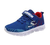 Zapatos para Ni?os Ni?as Tenis Atletismo Correr Caminar Zapatillas Ligeras Peque?os/Grandes Deportivos Malla Transpirable Negras