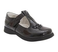 Zapatos para niña, tira de cierre en T, color negro, color Negro, talla 28,5 EU
