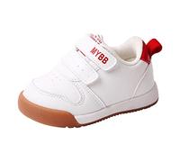 Zapatos para niñas de primavera y verano para niños pequeños, zapatos deportivos para niños y niñas, parte inferior plana, no cómodos, color sólido, doble parte superior alta, zapatos para niña, 11c