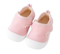 Zapatos para niños pequeños zapatos de terciopelo grueso no suave suela zapatos de bebé con luz, Rosa., 22 EU