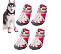 Zapatos para perros al aire libre, protección contra el calor, zapatos para perros con de goma resistente, zapatos transpirables para perros, 5 tamaños para suelos duros interiores