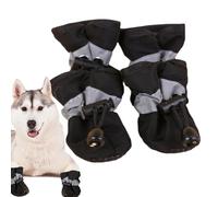 Zapatos para Perros - Botas de Lluvia para Perros y Protectores de Patas para pavimento Caliente,Botas de Lluvia para con cordón Ajustable, Protector de Pata de Perro Antideslizante Suave y tra