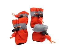 Zapatos para perros con cierre de cordón, calcetines protectores para todas las estaciones para mascotas pequeñas y grandes (4 piezas) zapatos para perros fáciles de llevar