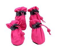 Zapatos para perros con cierre de cordón, calcetines protectores para todas las estaciones para mascotas pequeñas y grandes (4 piezas) zapatos para perros fáciles de llevar