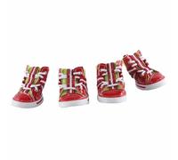 Zapatos para perros en rojo y verde de DoggyDolly