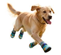 Zapatos para perros ligeros - Zapatos para perros medianos - Zapatos para perros transpirables, antideslizantes para mascotas, zapatos brillantes | Shiny Boots for Outdoor Summer Hot Pavement Night