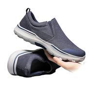 Zapatos para Pies Delicados Fitness Gym Atlético Trekking Tenis Zapatillas ortopédicas Hombre Mocasines sin Cordones Deporte Senderismo al Aire Libre(Blue,41 EU)