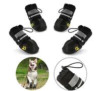 Zapatos Perro, 4 Pcs Zapatos Antideslizantes para Perros con Resistente al Desgaste, Banda Interior Antideslizante y elástica Resistente para Mediano y Grandes Perros (5#)