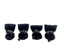 Zapatos Perro 4 Unids/set De Zapatos for Perros Pequeños Y Grandes, Botas Antideslizantes for Mascotas, Calcetines Suaves Cálidos, Suministros for Cachorros Invierno Al Aire Libre(Winter-Black,XL-5)