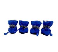 Zapatos Perro 4 Unids/set De Zapatos for Perros Pequeños Y Grandes, Botas Antideslizantes for Mascotas, Calcetines Suaves Cálidos, Suministros for Cachorros Invierno Al Aire Libre(Winter-Blue,XL-5)