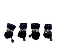 Zapatos Perro 4 Unids/set De Zapatos for Perros Pequeños Y Grandes, Botas Antideslizantes for Mascotas, Calcetines Suaves Cálidos, Suministros for Cachorros Invierno Al Aire Libre(Summer-Black,XL-5)