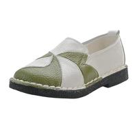 Zapatos planos antideslizantes transpirables zapatos planos suaves zapatillas deportivas antideslizantes zapatos deportivos ligeros y hebilla zapatos deportivos al aire libre, verde, 40 EU