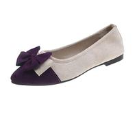 Zapatos planos clásicos con punta puntiaguda zapatos planos para mujer, zapatos de noche de punto, zapatos planos suaves cómodos y elegantes tacones bajos gruesos de trabajo bombas de trabajo zapatos