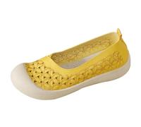 Zapatos planos de ballet para mujer, antideslizantes, con agujero, puntera redonda, ligeros, transpirables, cómodos, suaves, para exteriores, oficina, trabajo, playa, viajes, casual, versátil