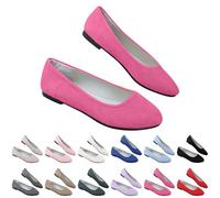Zapatos planos de ballet para mujer, cómodos y elegantes, planos, sin cordones, clásicos, de un solo color, estilo informal, supersuaves, cómodos, para negocios y ocio, rosa, 41 EU