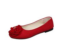 Zapatos planos de ballet para mujer del Reino Unido - Zapatos planos plegables de punto de ballet con lazo para mujer, zapatos de ballet de punta puntiaguda, zapatos de boda, cómodos y ligeros
