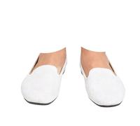 Zapatos planos de ballet para mujer, ligeros, cómodos, puntiagudos, tacones bajos, zapatos planos para playa, viajes, bailarina, caminar, tenis de vestir, White, 37 EU