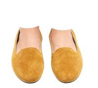 Zapatos planos de ballet para mujer, ligeros, cómodos, puntiagudos, tacones bajos, zapatos planos para playa, viajes, bailarina, caminar, tenis de vestir, Amarillo, 39 EU