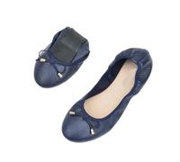 Zapatos Planos De Ballet para Mujer Zapatos Planos de Ballet for Mujer, Transpirables, cómodos, a la Moda, Mocasines Poco Profundos, Zapatos náuticos Oficina(Blue,38)