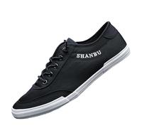 Zapatos planos de lona para hombre, sin cordones, informales, para correr, caminar, ligeros, antideslizantes, cómodos, para exteriores, boca poco profunda, manos libres, calzado al aire libre para uso