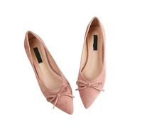 Zapatos Planos Mujer Zapatos Plegables Los Zapatos Planos de Las Mujeres enrollan los for Pisos Elegantes del Trabajo señoras(Pink,38 EU)