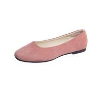 Zapatos planos para mujer, mocasines, antideslizantes, planos, de punto, cómodos, elegantes, deportivos, planos, para mujer, zapatos descalzos, sandalias, Rojo sandía, 43 EU