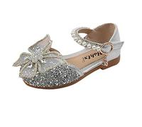 Zapatos Princesa Niñas,Zapatos Niña Vestir Elegante Purpurina Brillante Zapatillas de Lentejuelas Antideslizante con Mariposa de Diamante Merceditas Niña Moda Sandalias de Baile para Fiestas, Bodas