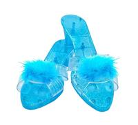 Zapatos Princesas Niñas, Zapatos Tacon Niña Disfraz De Crystal,Cómodos con Cristales Antideslizantes para Disfraces, Tacones para Niñas para Colección Navidad Cosplay Cumpleaños Halloween Año