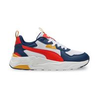 Puma Tenis Trinity Lite Jr Unisex para niños Blanco Rojo Fierce Azul Persa 5 UK