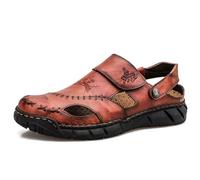 Zapatos Sandalias Hombre,Resistentes y duraderas planas de estilo informal Calzado transpirable fresco prácticos versátiles modernos verano Para Playa Exteriores