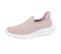 Zapatos sin cordones Mujer Ligeros Deportivos De Plataforma Casual Suela Flexible Zapatos Baratos Manos Libres sin Cordones Zapatillas Cómodas Antideslizantes Casuales Zapatillas Transpirable, rosa
