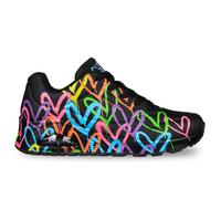 Skechers Uno Highlight Love, Zapatillas Mujer, Black/Multi, 39 EU