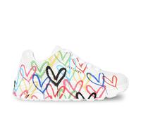 Skechers 314064L WMLT, Zapatillas, White Synthetic/Multi Trim, 40 EU