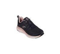Skechers Espuma de Vapor, Zapatillas de Deporte Mujer, Malla Negra con Ribete de Oro Rosa, 41 EU